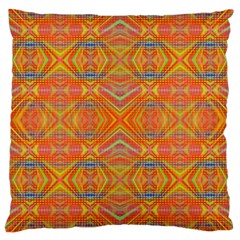 Orange You Glad Large Cushion Case (two Sides) by Thespacecampers