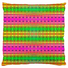 Peace And Love Large Cushion Case (two Sides) by Thespacecampers