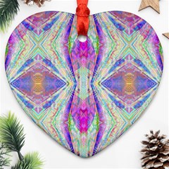 Peaceful Purp Heart Ornament (two Sides) by Thespacecampers