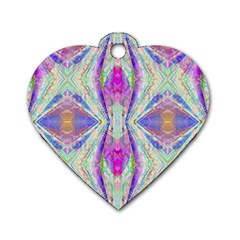 Peaceful Purp Dog Tag Heart (one Side) by Thespacecampers