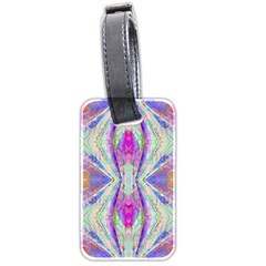 Peaceful Purp Luggage Tag (two Sides) by Thespacecampers