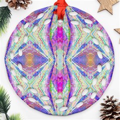 Peaceful Purp Ornament (round Filigree) by Thespacecampers