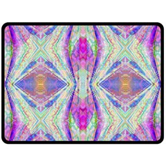 Peaceful Purp Double Sided Fleece Blanket (large)  by Thespacecampers