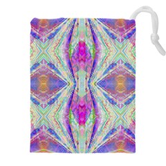 Peaceful Purp Drawstring Pouch (4xl) by Thespacecampers