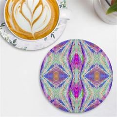 Peaceful Purp Uv Print Round Tile Coaster