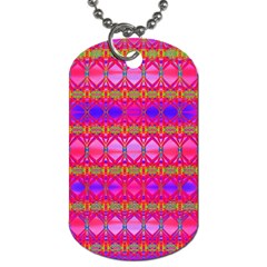 Pink Mirrors Dog Tag (one Side) by Thespacecampers