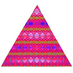 Pink Mirrors Wooden Puzzle Triangle by Thespacecampers