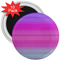 Pink Paradise 3  Magnets (10 Pack)  by Thespacecampers