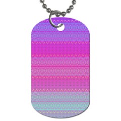 Pink Paradise Dog Tag (two Sides) by Thespacecampers