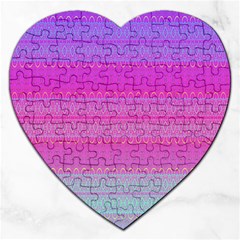 Pink Paradise Jigsaw Puzzle (heart) by Thespacecampers