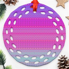 Pink Paradise Ornament (round Filigree)