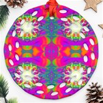 Plasma Ball Round Filigree Ornament (Two Sides) Front