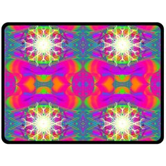 Plasma Ball Double Sided Fleece Blanket (large)  by Thespacecampers