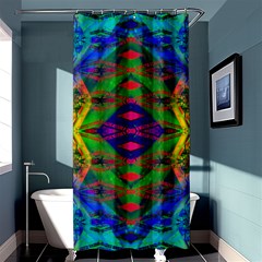 Portal Pieces Shower Curtain 36  X 72  (stall)  by Thespacecampers