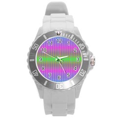 Positive Intentions Round Plastic Sport Watch (l) by Thespacecampers