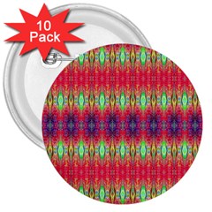 Psychedelic Synergy 3  Buttons (10 Pack)  by Thespacecampers