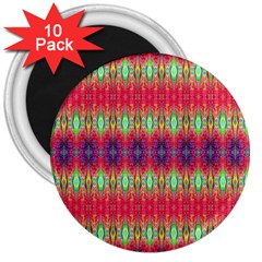 Psychedelic Synergy 3  Magnets (10 Pack)  by Thespacecampers