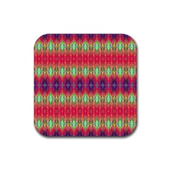 Psychedelic Synergy Rubber Coaster (square) by Thespacecampers