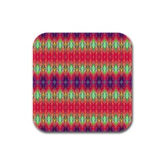 Psychedelic Synergy Rubber Square Coaster (4 Pack) by Thespacecampers