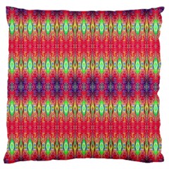 Psychedelic Synergy Large Flano Cushion Case (one Side) by Thespacecampers