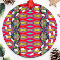 Psychedelio Ornament (round Filigree) by Thespacecampers