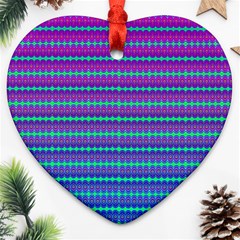 Purple Wubz Ornament (heart) by Thespacecampers