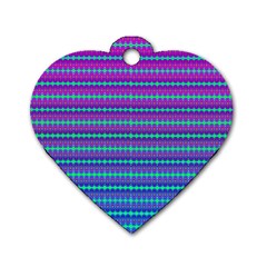 Purple Wubz Dog Tag Heart (one Side) by Thespacecampers