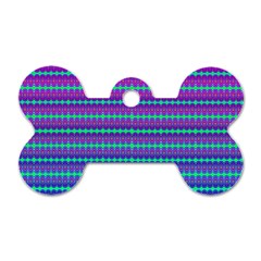 Purple Wubz Dog Tag Bone (two Sides) by Thespacecampers