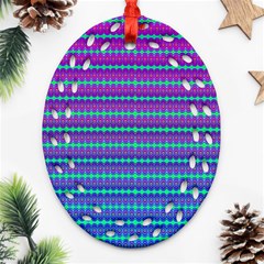 Purple Wubz Ornament (oval Filigree) by Thespacecampers