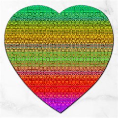 Rainbow Road Jigsaw Puzzle (heart) by Thespacecampers