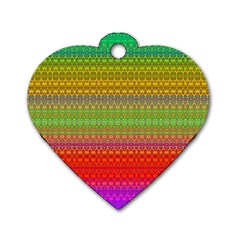 Rainbow Road Dog Tag Heart (one Side) by Thespacecampers