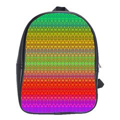 Rainbow Road School Bag (large) by Thespacecampers