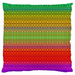 Rainbow Road Large Cushion Case (two Sides) by Thespacecampers