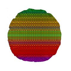 Rainbow Road Standard 15  Premium Round Cushions by Thespacecampers