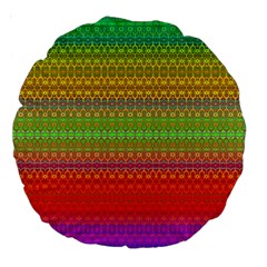 Rainbow Road Large 18  Premium Round Cushions by Thespacecampers