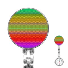 Rainbow Road Stainless Steel Nurses Watch by Thespacecampers