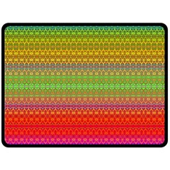 Rainbow Road Double Sided Fleece Blanket (large)  by Thespacecampers