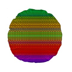 Rainbow Road Standard 15  Premium Flano Round Cushions by Thespacecampers