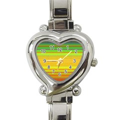 Rippled Memory Heart Italian Charm Watch by Thespacecampers