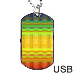 Rippled Memory Dog Tag Usb Flash (two Sides) by Thespacecampers