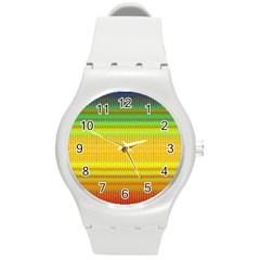 Rippled Memory Round Plastic Sport Watch (m) by Thespacecampers