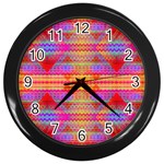 Sherburst Wall Clock (Black) Front