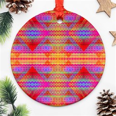 Sherburst Round Ornament (two Sides)