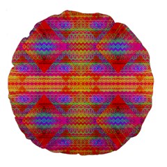 Sherburst Large 18  Premium Flano Round Cushions by Thespacecampers