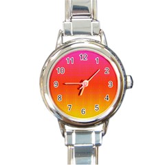 Sunrise Party Round Italian Charm Watch