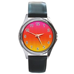 Sunrise Party Round Metal Watch