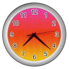 Sunrise Party Wall Clock (Silver)