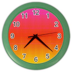 Sunrise Party Color Wall Clock