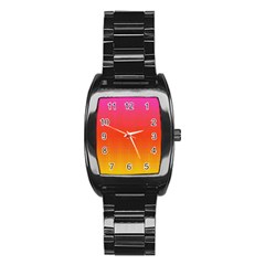 Sunrise Party Stainless Steel Barrel Watch