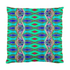 Techno Teal Standard Cushion Case (two Sides) by Thespacecampers